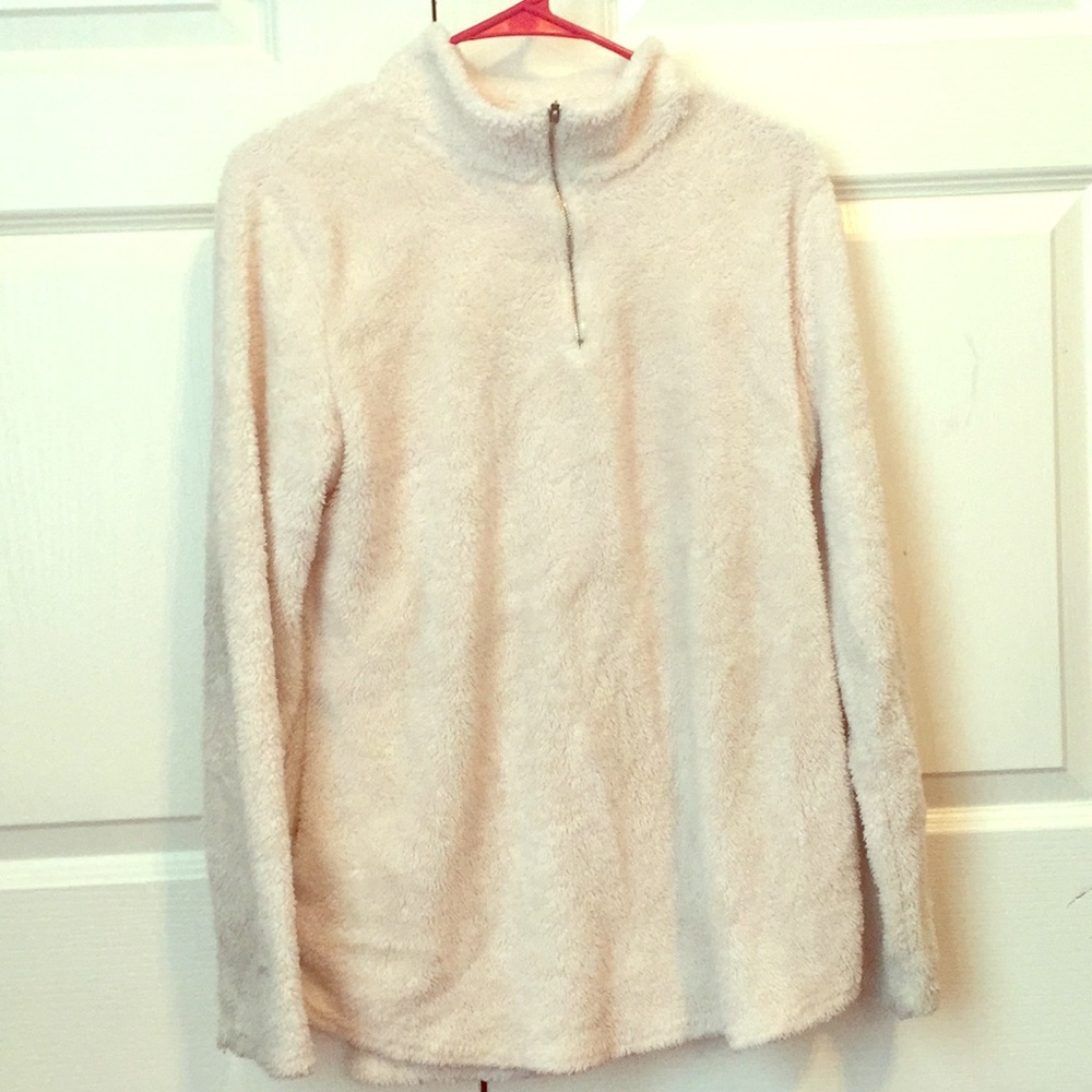 Sherpa quarter zip top